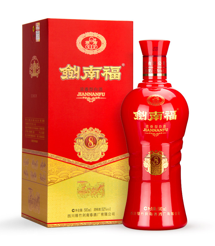 52°剑南福8 500ml 件