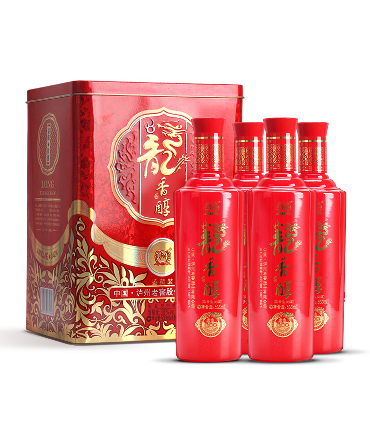 38°泸州老窖龙香醇鉴藏装500ml*4 件