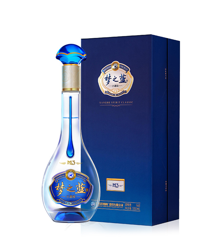 52°洋河梦之蓝M3（水晶版）550ml（新老版随机发货） 瓶