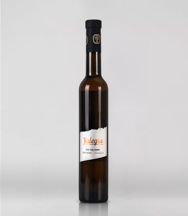 10°加拿大黑马瓦莱格罗2015维达尔珍藏白冰葡萄酒375ml 瓶