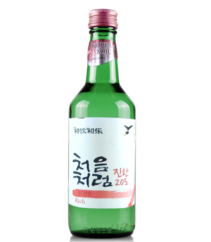 韩国初饮初乐烧酒360ml	 瓶