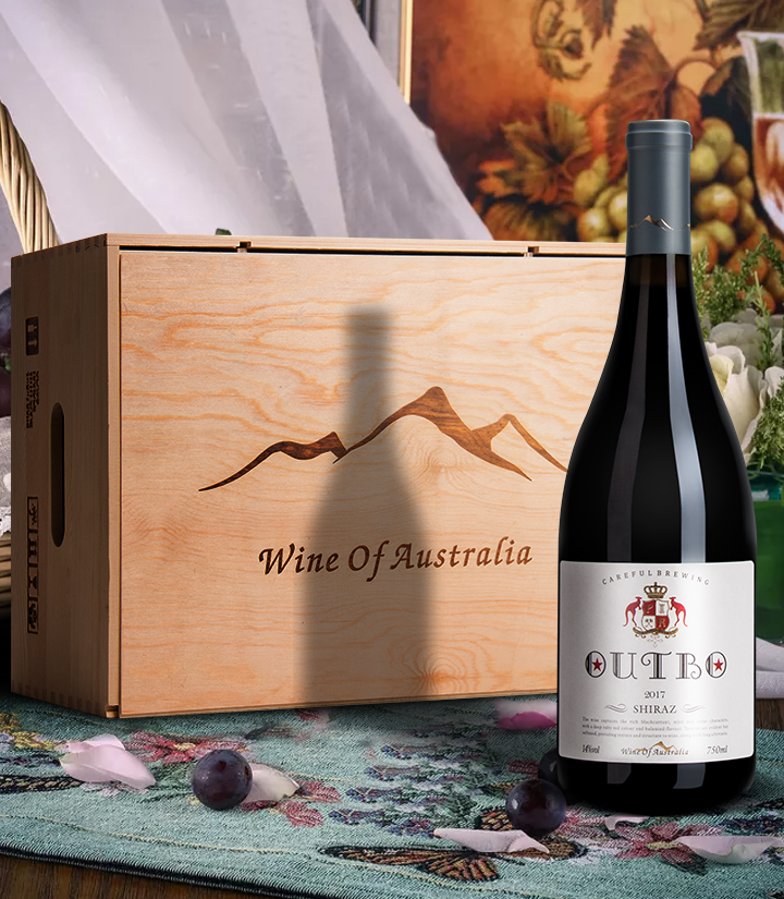 14°澳洲奥德伯西拉干红葡萄酒750ml 瓶