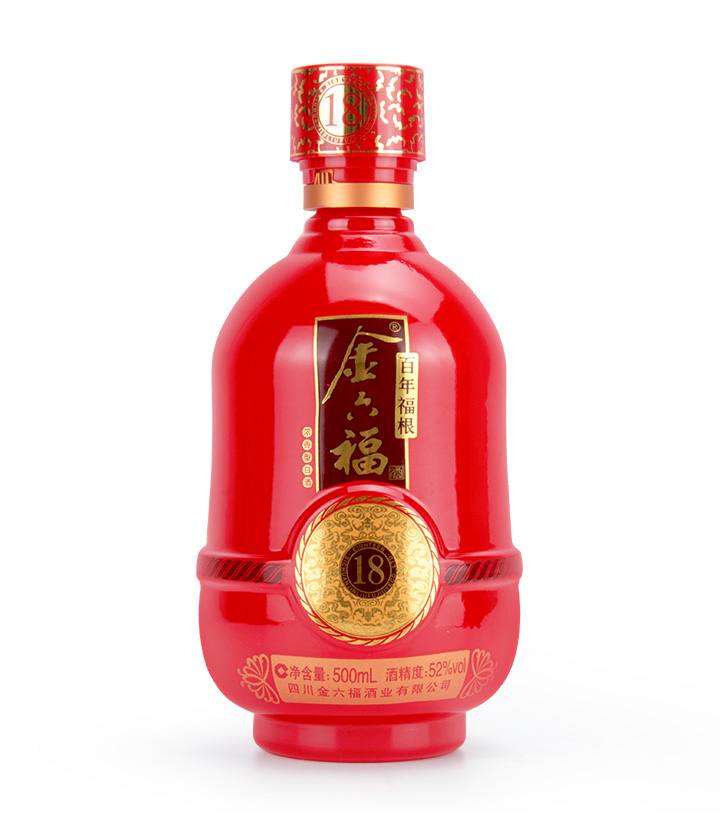 52°金六福百年福根18 500ml 1*1