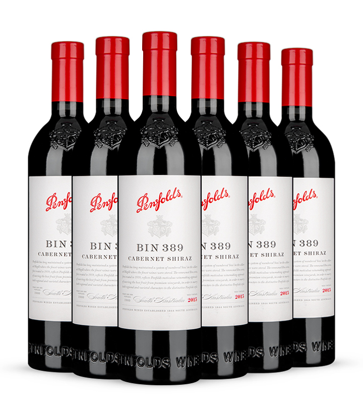 14.5°澳洲奔富2015年389赤霞珠西拉红葡萄酒750ml 瓶